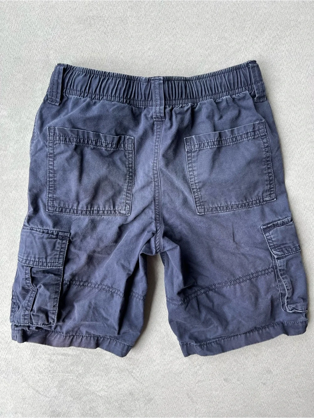 Gymboree Boys’ size 8 Navy Cargo Shorts - Elastic Waist